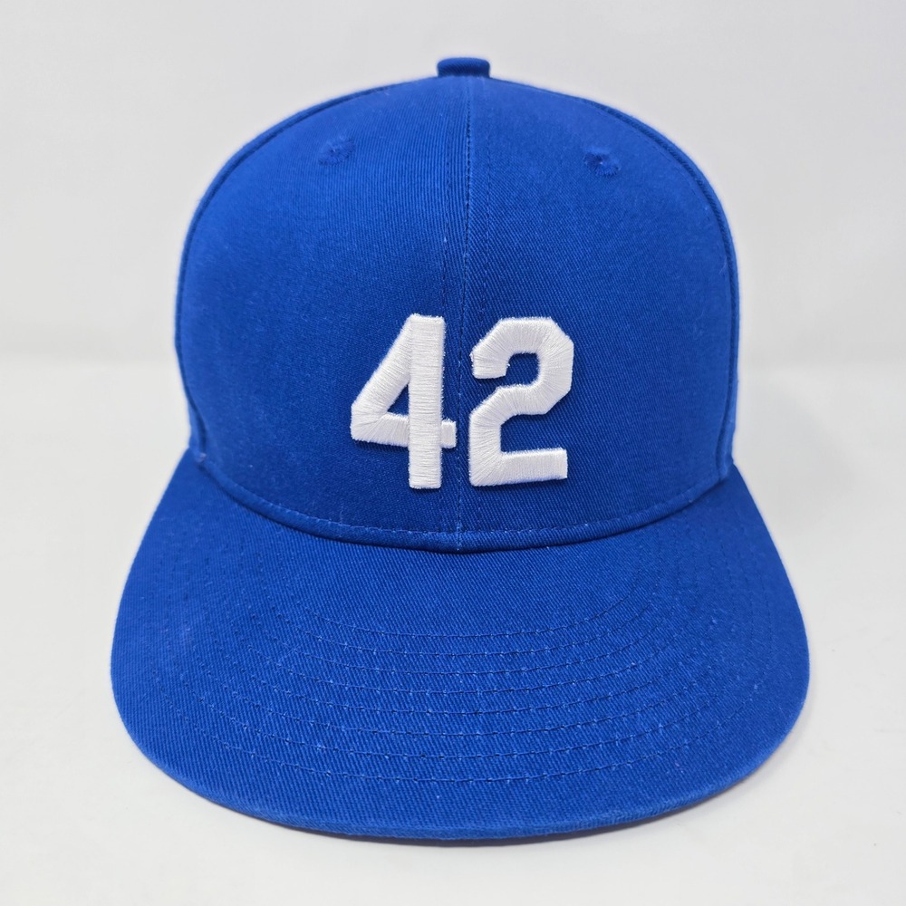 Toronto Blue Jays 2024 SAG Jackie Robinson 42 Snapback Hat Blue Baseball Mens